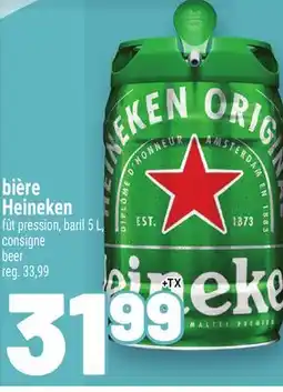 Metro BIÈRE HEINEKEN | CONSIGNE BEER offer