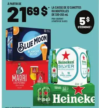 Metro LA CAISSE DE 12 CANETTES OU BOUTEILLES offer