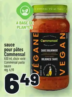 Metro SAUCE POUR PÂTES COMMENSAL | COMMENSAL PASTA SAUCE offer