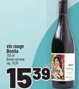 Metro VIN ROUGE BONITA | BONITA RED WINE offer