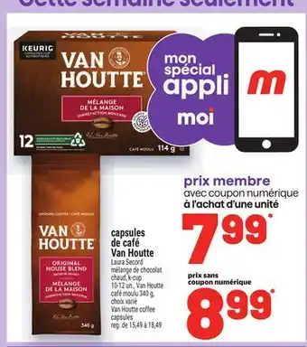 Metro CAPSULES DE CAFÉ VAN HOUTTE | VAN HOUTTE COFFEE CAPSULES offer