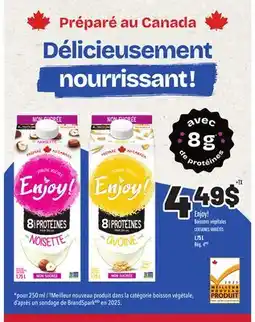 Metro ENJOY! BOISSONS VÉGÉTALES offer