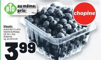 Metro BLEUETS | BLUEBERRIES offer