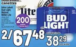 Metro BIÈRE LABATT BUD LIGHT, MOLSON MILLER LITE | BEER offer