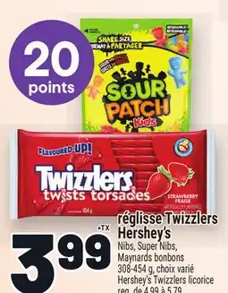 Metro RÉGLISSE TWIZZLERS HERSHEY'S | HERSHEY'S TWIZZLERS LICORICE offer