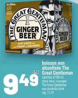 Metro BOISSON NON ALCOOLISÉE THE GREAT GENTLEMAN | THE GREAT GENTLEMAN NON-ALCOHOLIC DRINK offer