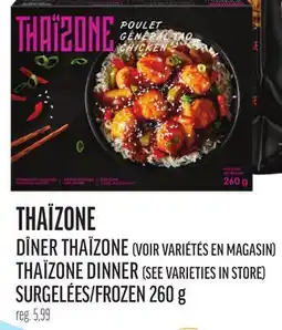 Metro DÎNER THAÏZONE | THAÏZONE DINNER offer