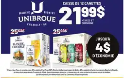 Metro UNIBROUE CAISSE DE 12 CANETTES offer
