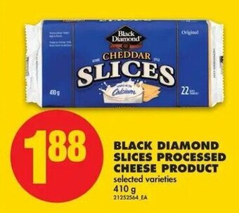 No Frills Black diamond slices processed cheese product offer