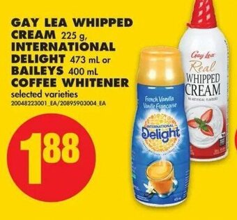 No Frills Gay lea whipped cream offer