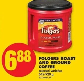 No Frills Folgers roast and ground coffee offer