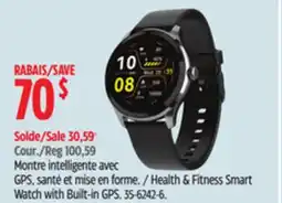 Canadian Tire Health & Fitness Smart Watch with Built-in GPS offer