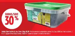 Canadian Tire 8 x 3˝ Square-Drive Deck Screws, 1000-Ct offer