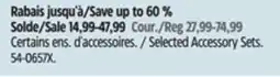 Canadian Tire Mastercraft Selected Accessory Sets offer
