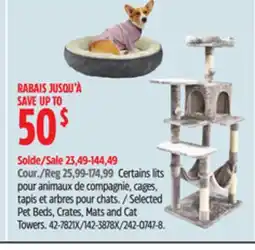 Canadian Tire Petco Selected Pet Beds, Crates, Mats and Cat Towers offer