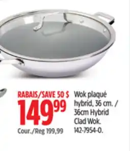 Canadian Tire PADERNO 36cm Hybrid Clad Wok offer