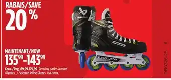 Canadian Tire Bauer Selected Inline Skates offer