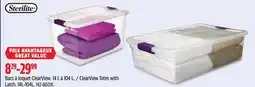 Canadian Tire Sterilite ClearView Totes with Latch offer