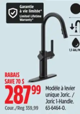 Canadian Tire Joric 1-Handle offer