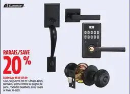 Canadian Tire Selected Deadbolts, Entry Levers or Knob offer