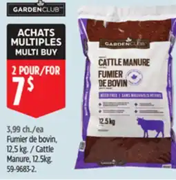 Canadian Tire Garden-club Cattle Manure, 12.5kg offer