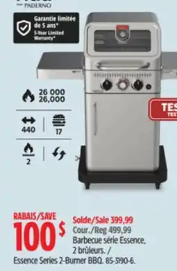Canadian Tire Vida By Paderno Essence Series 2-Burner BBQ offer