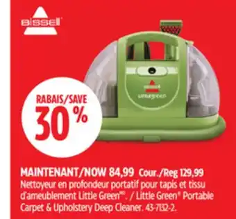 Canadian Tire BISSELL Little Green Portable Deep Cleaner offer