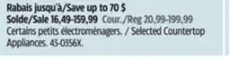 Canadian Tire Cuisinart Selected Countertop Appliances offer