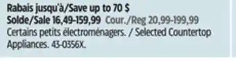 Canadian Tire Cuisinart Selected Countertop Appliances offer