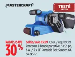 Canadian Tire Mastercraft 3 x 21˝ Portable Belt Sander, 6A offer