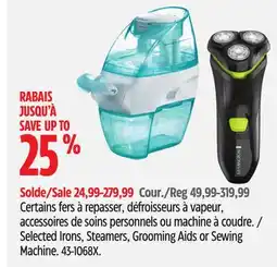 Canadian Tire T-Fal Selected Irons offer