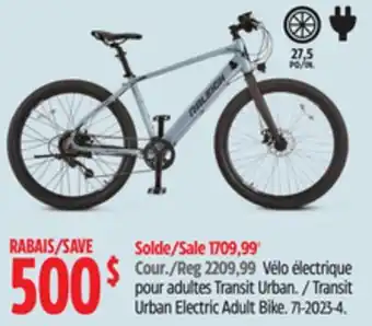 Canadian Tire Raleigh Transit Urban Electric Adult Bike offer