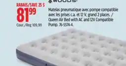Canadian Tire Queen Air Bed with AC and 12V Compatible Pump offer