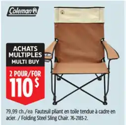 Canadian Tire Folding Steel Sling Chair offer