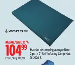 Canadian Tire Woods 2˝ Self-Inflating Camp Ma offer