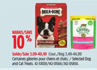 Canadian Tire Selected Dog and Cat Treats offer