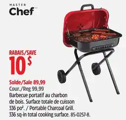 Canadian Tire MASTER Chef Portable Charcoal Grill. 336 sq-in total cooking surface offer
