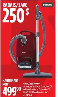 Canadian Tire Miele Complete C3 Limited Edition Canister Vac offer