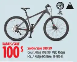 Canadian Tire Ridge HS Bike offer