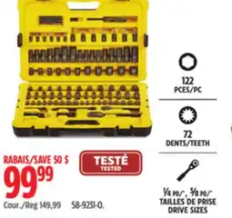 Canadian Tire Stanley 122 PC DRIVE SIZES offer