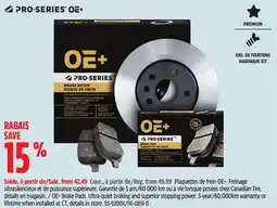 Canadian Tire OE+ Brake Pads. Ultra-quiet braking and superior stopping power offer