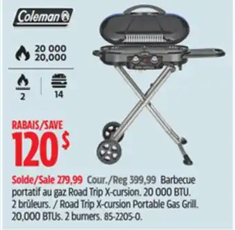 Canadian Tire Road Trip X-cursion Portable Gas Grill Coleman offer