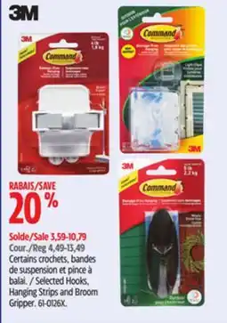 Canadian Tire Command Selected Hooks, Hanging Strips and Broom Gripper offer