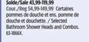 Canadian Tire Moen Engage 6 Setting Spray Handheld and Rainshower Magnetix Combo, Chrome offer