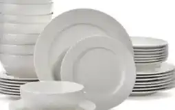 Canadian Tire CANVAS Westbrooke Stoneware Dotted Dinnerware Set, Serves 8, 32-pc, White offer