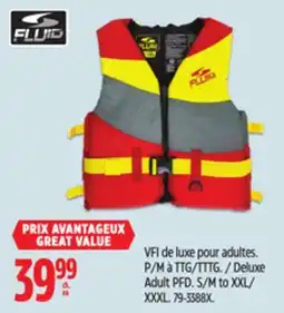 Canadian Tire Fluid Deluxe Adult PFD offer