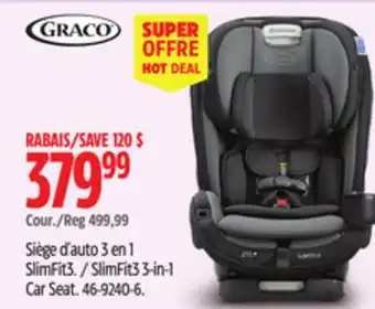 Canadian Tire Graco SlimFit3 3-in-1 Car Seat offer