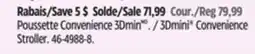 Canadian Tire Summer 3Dmini Convenience Stroller offer