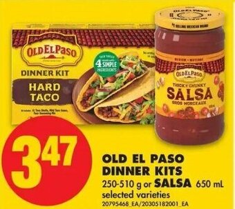 No Frills Old el paso dinner kits offer