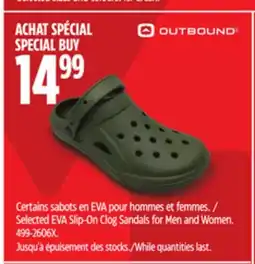 Canadian Tire Outbound Selected EVA Slip-On Clog Sandals for Men and Women offer